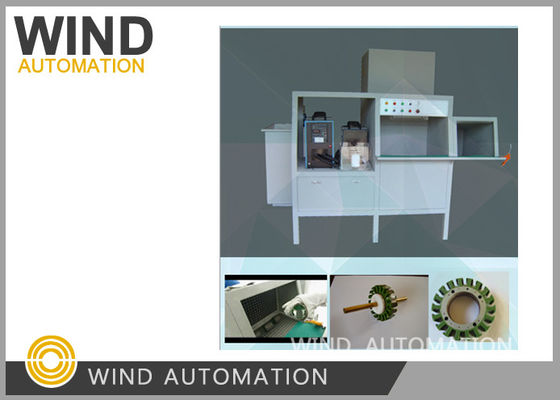 Máquina de recubrimiento por inmersión en caliente de resina de aislamiento en polvo cama fluidizada de estator magnético